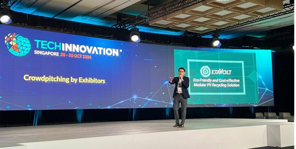 Dr Stanley Wang's Crowd Pitch at TechInnovation 2024 introducing Etavolt's Innovative Solutions