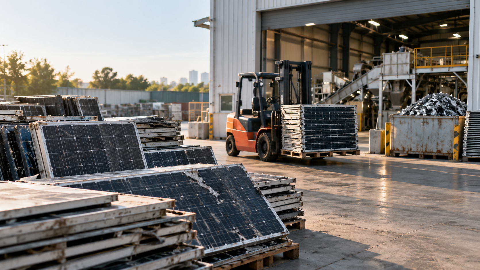 Solar panel recycling and inspection in Singapore