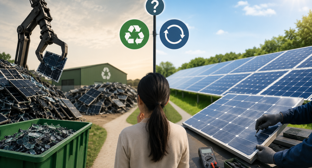 Solar panel recycling and regeneration in Singapore