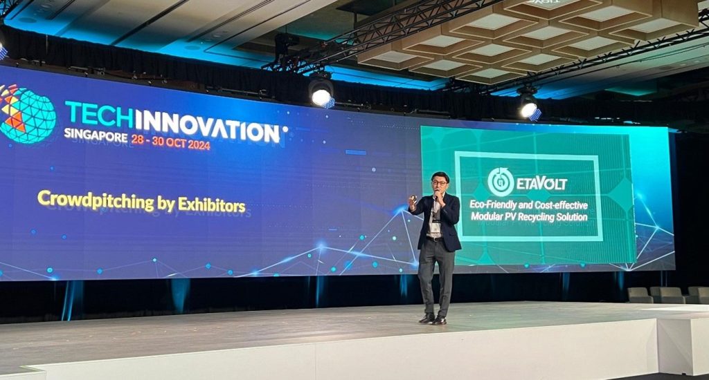 Dr Stanley Wang's Crowd Pitch at TechInnovation 2024 introducing Etavolt's Innovative Solutions